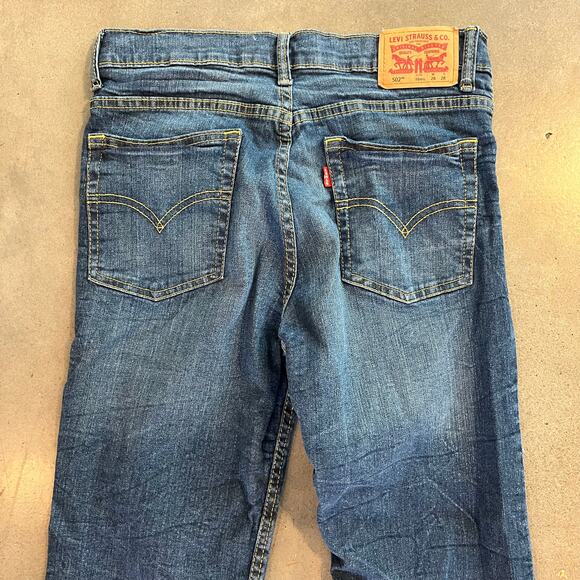Levi 502 Regular Taper boys size 16 Reg 28 x 28 denim jeans pants cotton - Picture 1 of 5